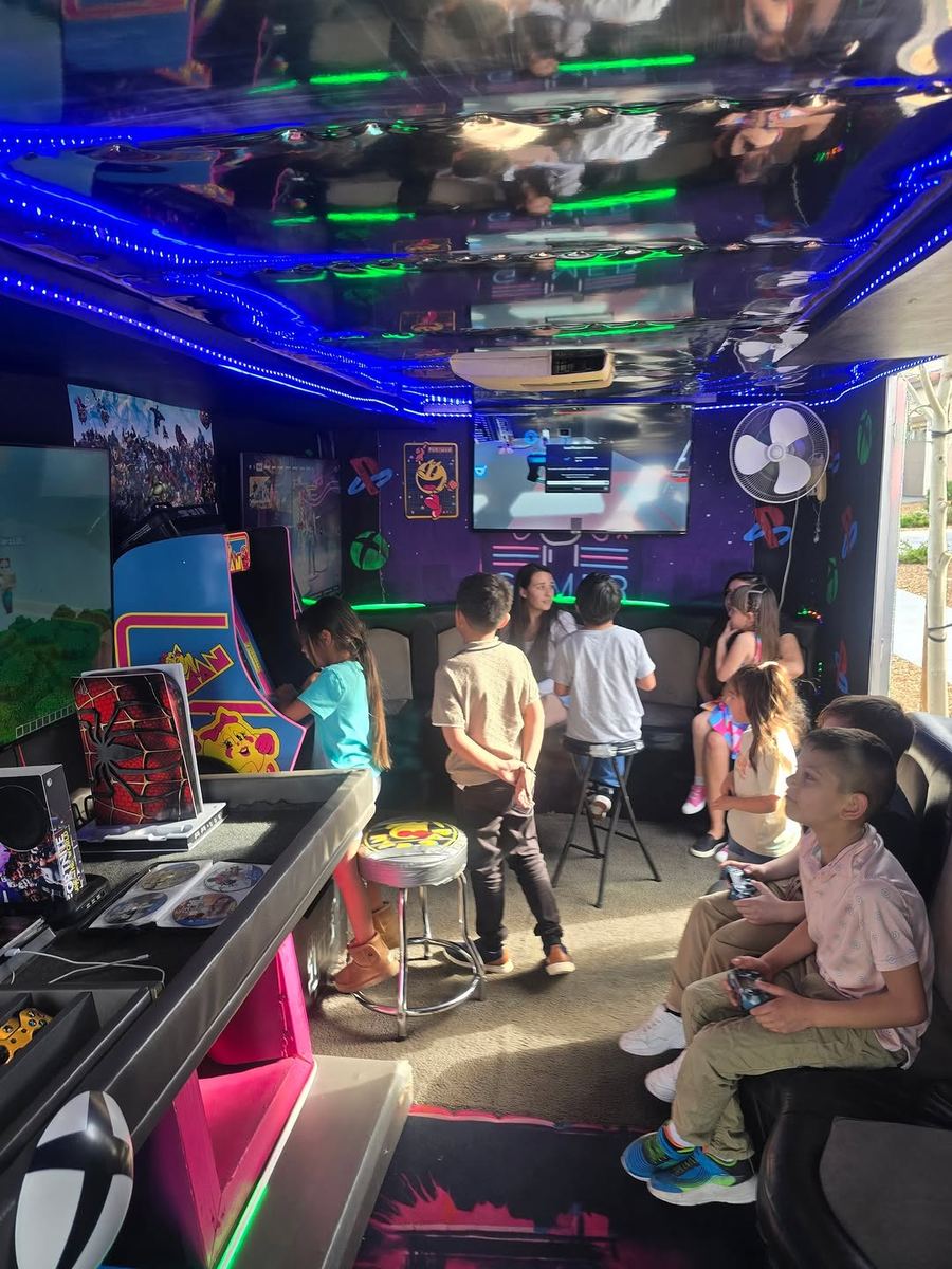 High Desert mobile gaming truck rental for birthday parties