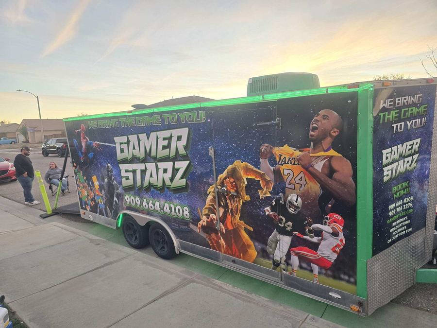 Fully loaded Gamer Starz game truck for large groups