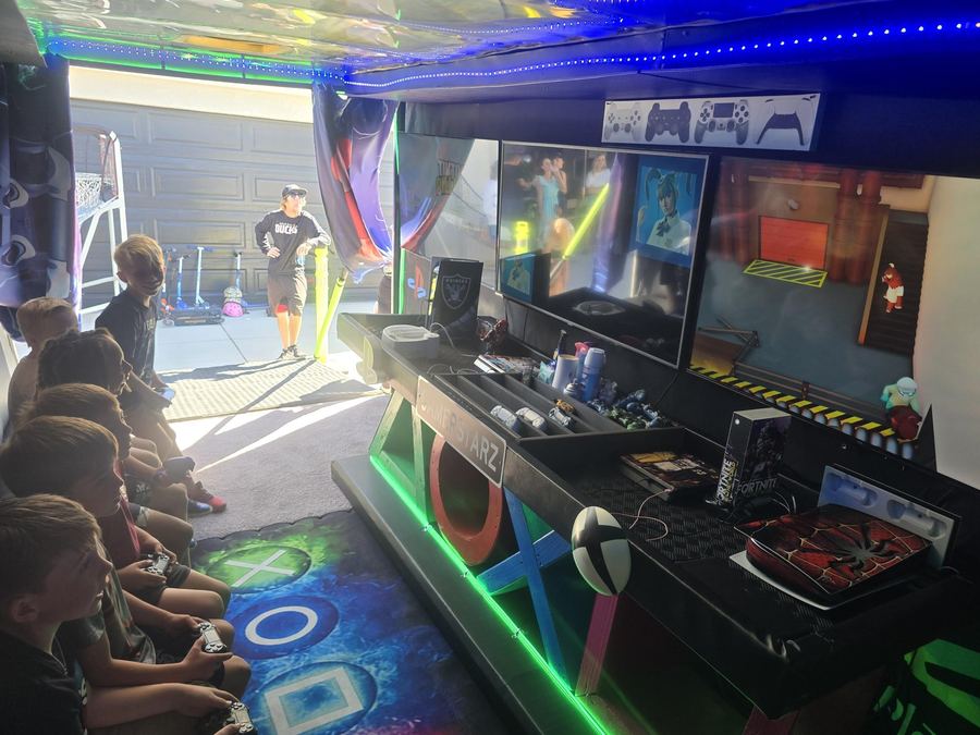 Action-packed mobile gaming party truck in Apple Valley