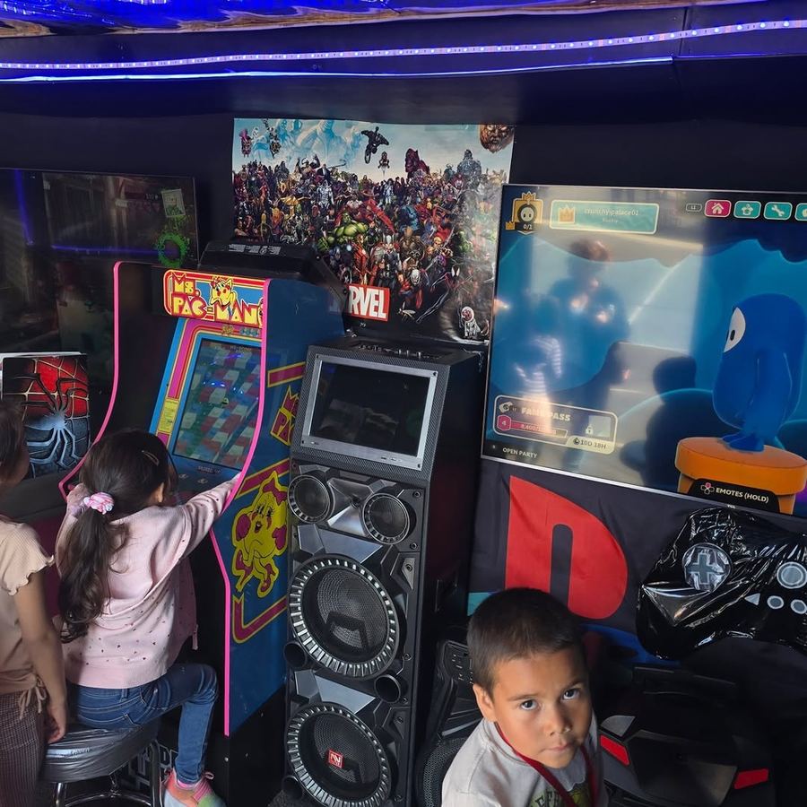 Gaming truck setup for school events in Victorville